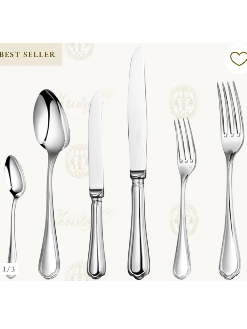 Classic Stainless Steel 5-Piece Flatware Place Setting - Silver